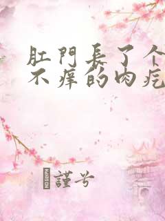 肛门长了个不痛不痒的肉疙瘩