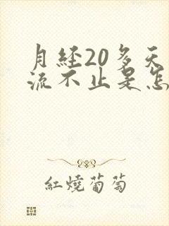 月经20多天血流不止是怎么办