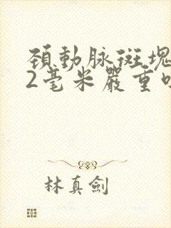 颈动脉斑块3.2毫米严重吗