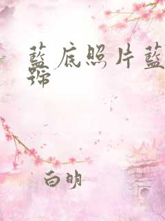 蓝底照片蓝色色号