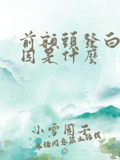 前额头发白的原因是什么