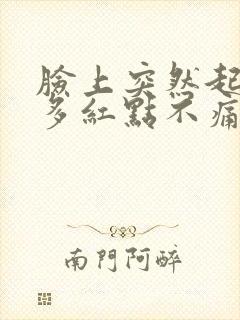 脸上突然起了很多红点不痛不痒