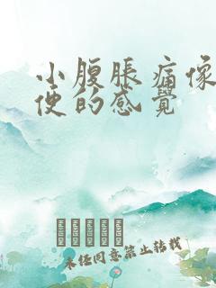 小腹胀痛像要大便的感觉