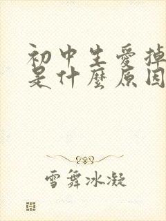 初中生爱掉头发是什么原因