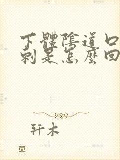 下体阴道口长肉刺是怎么回事