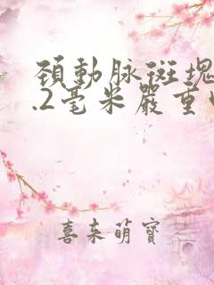 颈动脉斑块厚2.2毫米严重吗