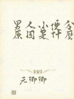 男人小便分叉的原因是什么