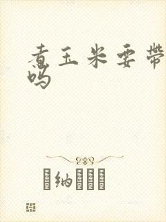 煮玉米要带着皮吗