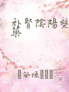 补肾阴阳双虚的药