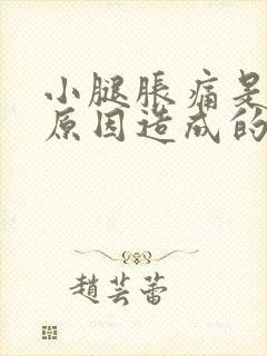 小腿胀痛是什么原因造成的