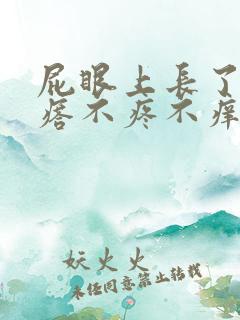 屁眼上长了个疙瘩不疼不痒