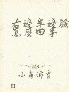 右边半边脸发麻怎么回事