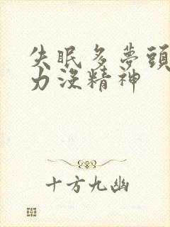 失眠多梦头晕乏力没精神