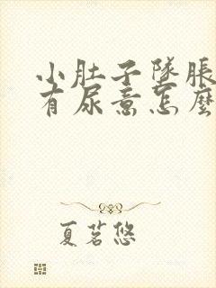 小肚子坠胀感总有尿意怎么回事