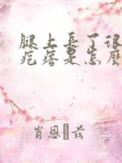 腿上长了很多小疙瘩是怎么回事