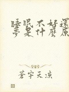 睡眠不好还老做梦是什么原因