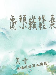 龟头边缘长了一圈小颗粒不痛不痒