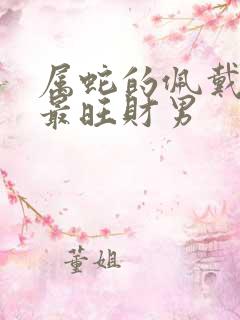 属蛇的佩戴什么最旺财男