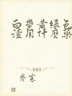 白带黄绿色豆腐渣用什么药