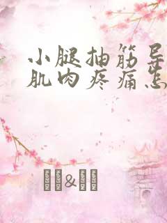 小腿抽筋导致的肌肉疼痛怎么缓解