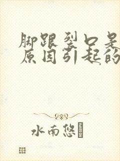 脚跟裂口是什么原因引起的