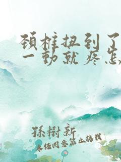 颈椎扭到了脖子一动就疼怎么办