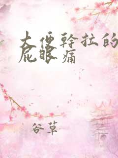 大便干拉的时候屁眼痛