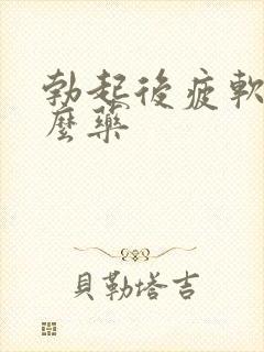 勃起后疲软吃什么药