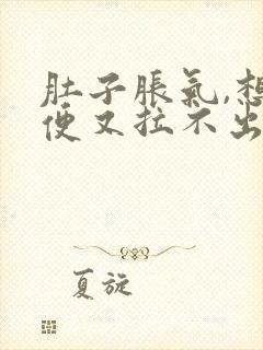 肚子胀气,想大便又拉不出来吃什么药