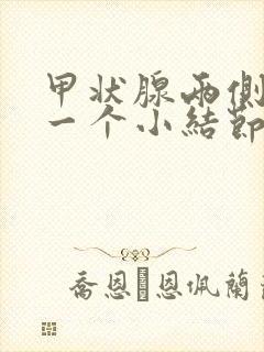 甲状腺两侧各有一个小结节怎么办