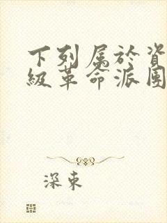 下列属于资产阶级革命派团体的是