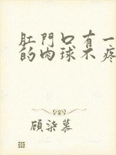 肛门口有一个软的肉球不疼