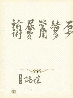 输尿管结石动手术费用多少