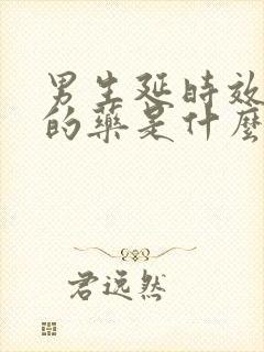 男生延时效果好的药是什么