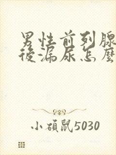 男性前列腺手术后漏尿怎么办