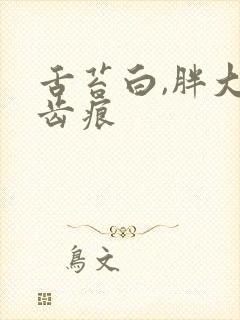 舌苔白,胖大有齿痕