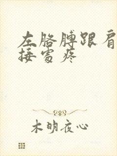 左胳膊跟肩膀连接处疼