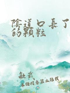 阴道口长了白色的颗粒