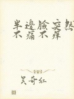 半边脸突然肿了不痛不痒