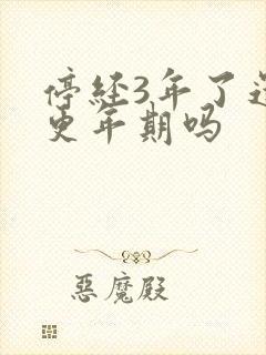 停经3年了还有更年期吗