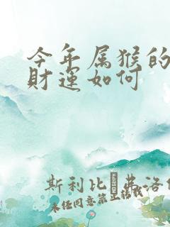 今年属猴的人的财运如何