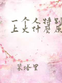 一个人特别容易上火什么原因