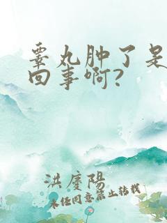 睾丸肿了是怎么回事啊?