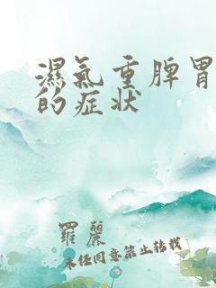 湿气重脾胃虚寒的症状