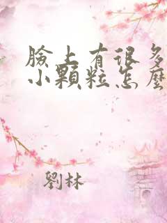 脸上有很多痘痘小颗粒怎么办