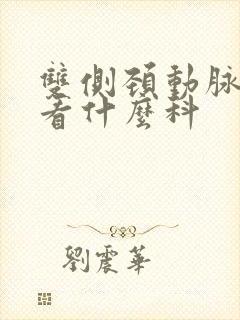 双侧颈动脉斑块看什么科