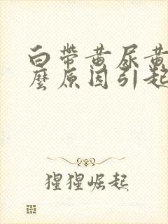 白带黄尿黄是什么原因引起的