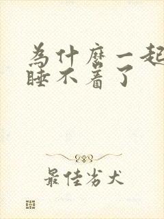 为什么一起夜就睡不着了