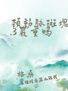 颈动脉斑块厚2.3严重吗