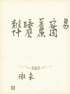 难睡着容易醒是什么原因